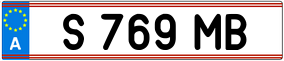 Trailer License Plate